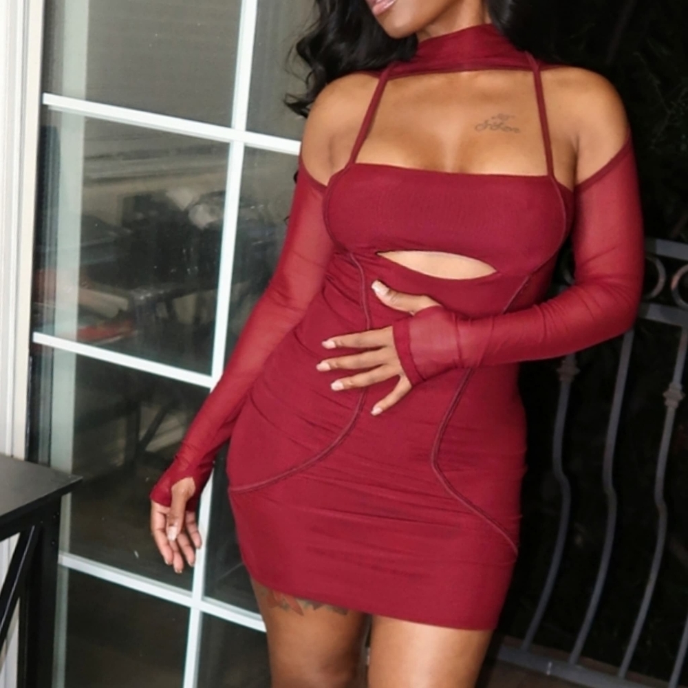 Fine Wine Mini Dress